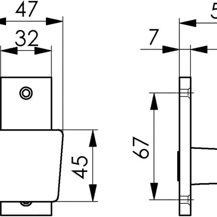 Gałka drzwiowa AMF 495 jasny metal F1 / kolor srebrny ( 3311021073 )