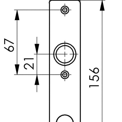 Krótka płytka cylindra AMF 497Z jasny metal F1 / kolor srebrny ( 3311121005 )