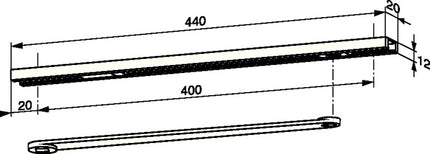 Kanał slajdów DORMAKABA G 96 N dla ITS 96 ( 3325032038 )