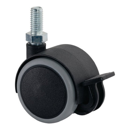 BS ROLLEN Plastikowe podwójne kółko z hamulcem Ø kółka 50 mm Nośność 50 kg ( 3000275010 )