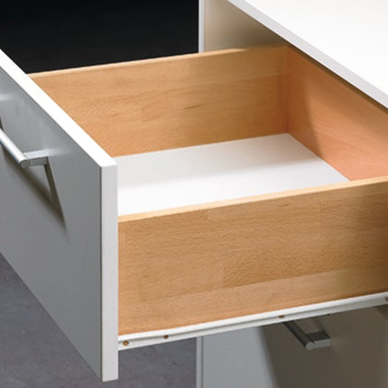 Prowadnica rolkowa HETTICH FR 402 z funkcją Stop Control stalowa biała ( 3000271402 )