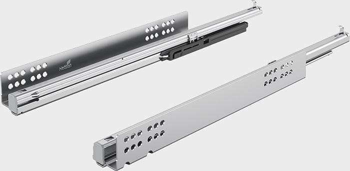 Prowadnica z pełnym wysuwem HETTICH Quadro V6 z systemem Silent System ze stali ocynkowanej ( 3000271490 )