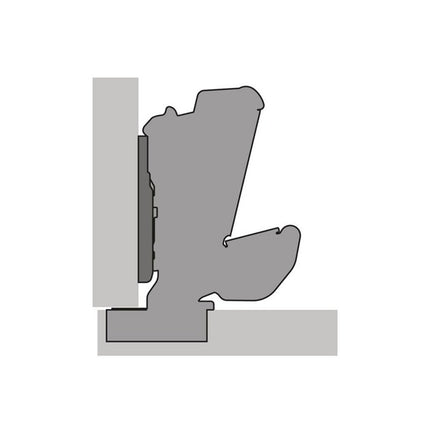 Zawias szerokokątny HETTICH Sensys 8657i ze zintegrowaną amortyzacją THS 55 ( 8000612699 )