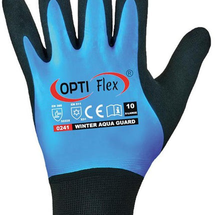 Rękawiczki OPTIFLEX zimowe Aqua Guard rozmiar 11 czarny/niebieski ( 8000140395 )