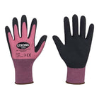 STRONGHAND Handschuhe LADY FLEXTER Größe 7 pink/schwarz ( 8000737566 )