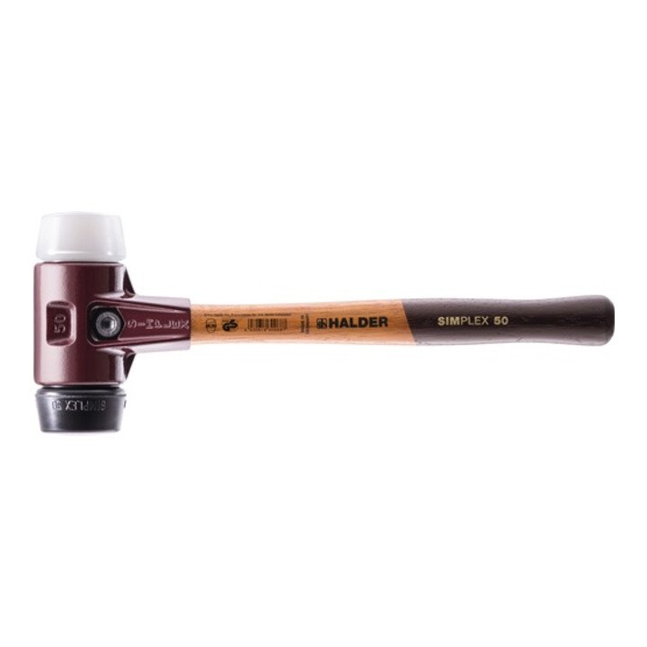 Młotek HALDER SIMPLEX do miękkich powierzchni Długość 350 mm Głowica Ø 50 mm ( 4000811677 )