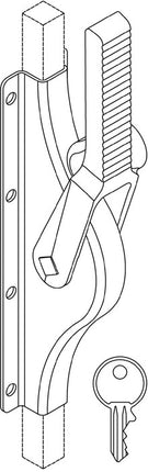 Śruba napędu bramy FUHR 902Z DIN lewa/prawa ocynkowana ( 3000250820 )