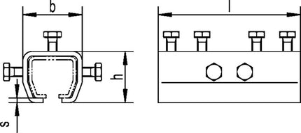 Tuleja łącząca HELM -03 1103 profil 100 ( 3000255811 )