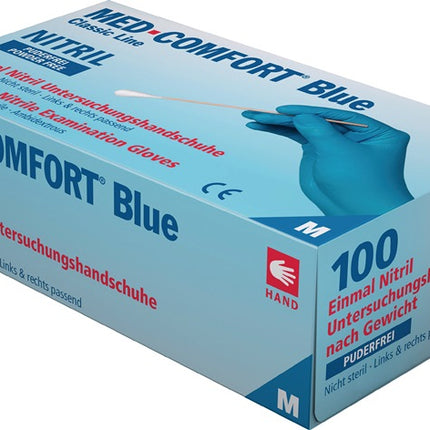 Rękawiczki jednorazowe AMPRI Med Comfort Blue rozmiar L niebieski ( 4000371516 )