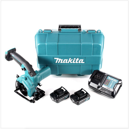 Makita HS 301 DWAE 10,8 V 85 mm Akku Handkreissäge im Koffer + 2 x BL 1020B 2,0 Ah Akku + DC10WC Ladegerät - Toolbrothers