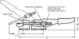 Stalowy napinacz GANTER GN 851 ( 4601001912 )