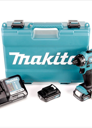 Makita DF 031 DWAE 10,8 V Akku Bohrschrauber mit 2x BL1020B 2 Ah Akku und Ladestation im Koffer - Toolbrothers