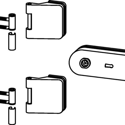 DORMA-GLAS okucie do drzwi szklanych STUDIO Rondo/OFFICE Junior jasny metal niro anodowany ( 3000254462 )