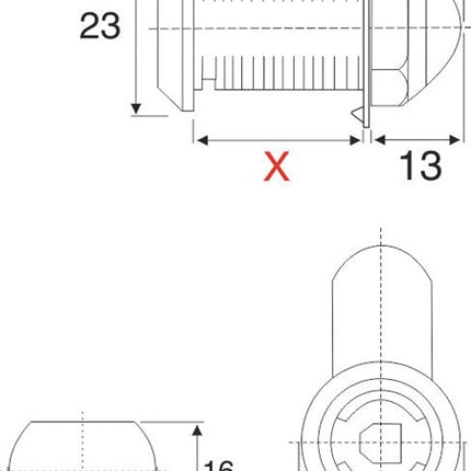 System zamków dźwigniowych BMB 600 z kluczem podobnym ( 3000271862 )