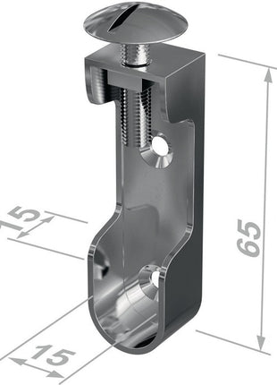 PG Schrankrohrlager 11118 Zinkdruckguss vernickelt ( 3000282762 )