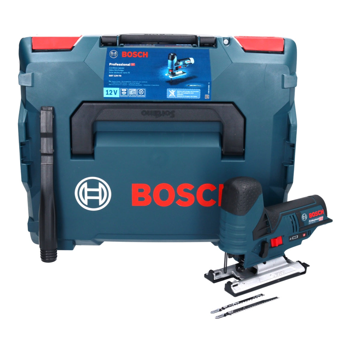 Wyrzynarka akumulatorowa Bosch GST 12V-70 Professional 12 V ( 06015A1002 ) + L-Boxx - bez akumulatora, bez ładowarki