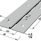 Zawias drążkowy PG Szerokość zawiasu otwartego 32 mm Grubość materiału 0,7 mm ( 3000272203 )