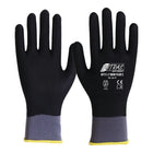 NITRAS Handschuhe SKIN FLEX C Größe 8 grau/schwarz ( 8000636598 )