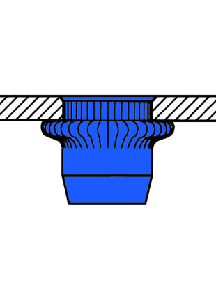 GESIPA Blindnietmutter Nietschaft d x l 7 x 12,5 mm M5 ( 4000813566 )