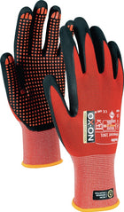 OX-ON Handschuhe Flexible Advanced 1901 Größe 10 schwarz/rot ( 4000391344 )