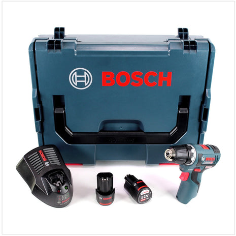 Bosch GSR 12V-20 Professional Akku Bohrschrauber Brushless ( 06019D4005 ) + L-Boxx + 2x Akku 2,5Ah + 1x Ladegerät - Toolbrothers