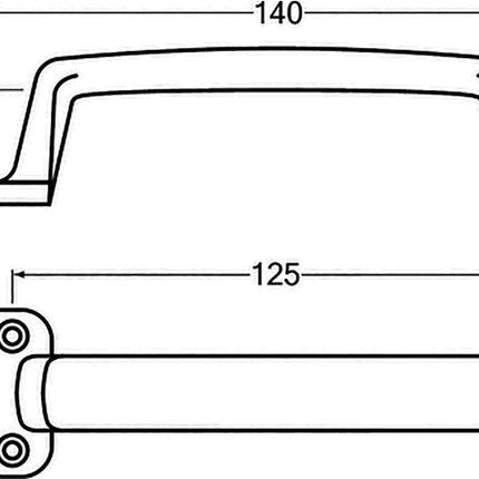 Uchwyt HERMETA występ 26 mm długość 140 mm szerokość 38 mm ( 3000283304 )