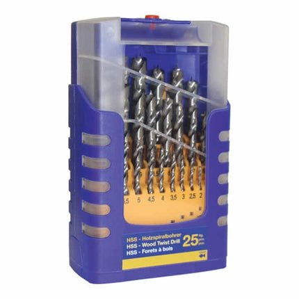 Zestaw wierteł krętych do drewna FISCH-TOOLS 013G 25-częściowy ( 4000863170 )