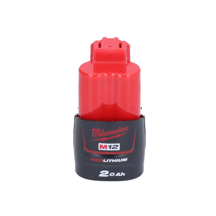 Milwaukee M12 FHIR14-201 grzechotka akumulatorowa 12 V 47 Nm 1/4" bezszczotkowa + 1x akumulator 2,0 Ah - bez ładowarki