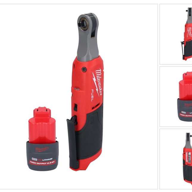 Milwaukee M12 FHIR14-251 grzechotka akumulatorowa 12 V 47 Nm 1/4" bezszczotkowa + 1x akumulator 2,5 Ah - bez ładowarki