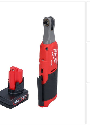 Milwaukee M12 FHIR14-401 Akku Ratsche 12 V 47 Nm 1/4" Brushless + 1x Akku 4,0 Ah - ohne Ladegerät