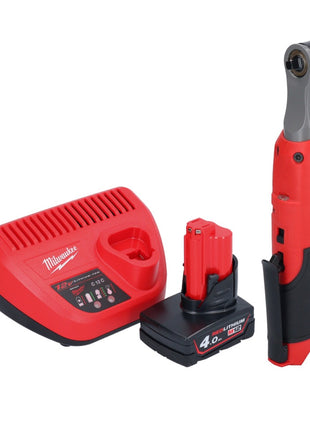 Milwaukee M12 FHIR14-401 Akku Ratsche 12 V 47 Nm 1/4" Brushless + 1x Akku 4,0 Ah + Ladegerät