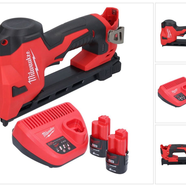 Milwaukee M12 BCST-202 wkrętarka akumulatorowa 12 V 19 x 25,4 mm + 2x akumulator 2,0 Ah + ładowarka