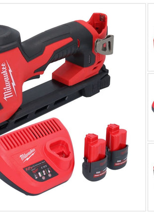 Milwaukee M12 BCST-252 wkrętarka akumulatorowa 12 V 19 x 25,4 mm + 2x akumulator 2,5 Ah + ładowarka