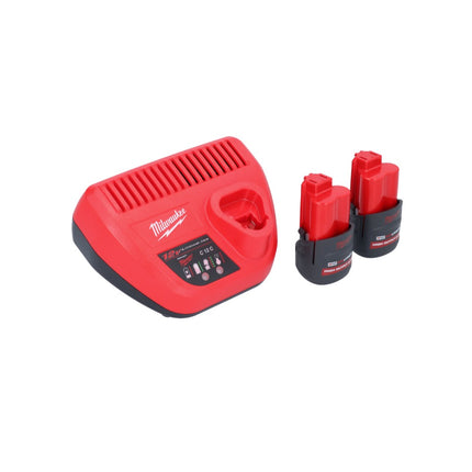 Milwaukee M12 BCST-252 wkrętarka akumulatorowa 12 V 19 x 25,4 mm + 2x akumulator 2,5 Ah + ładowarka