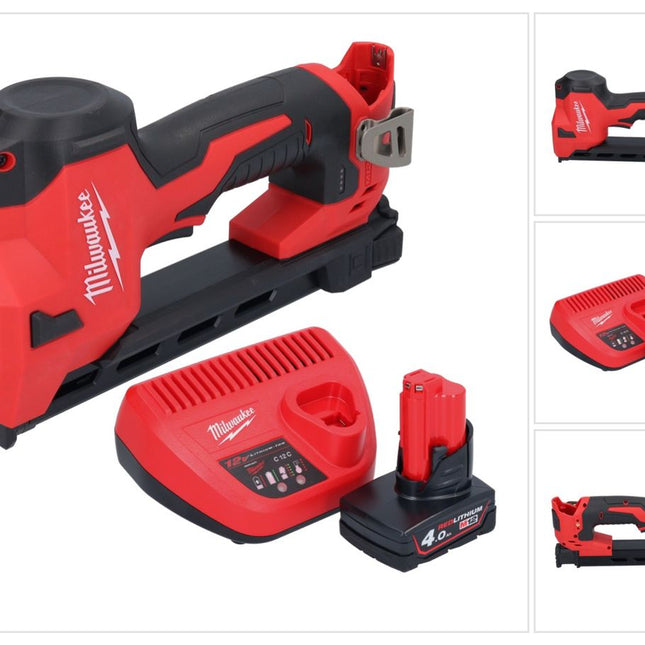 Milwaukee M12 BCST-401 wkrętarka akumulatorowa 12 V 19 x 25,4 mm + 1x akumulator 4,0 Ah + ładowarka