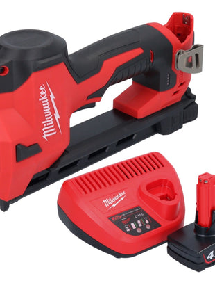 Milwaukee M12 BCST-401 Agrafeuse sans fil 12 V 19 x 25,4 mm + 1x batterie 4,0 Ah + chargeur