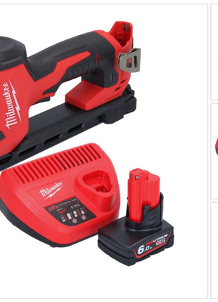 Milwaukee M12 BCST-601 wkrętarka akumulatorowa 12 V 19 x 25,4 mm + 1x akumulator 6,0 Ah + ładowarka