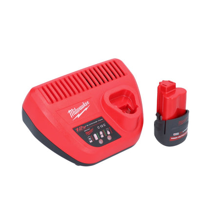 Milwaukee M12 BDC8-251C akumulatorowa wyciorarka do rur 12 V + 1x akumulator 2,5 Ah + ładowarka + spirala + wiadro