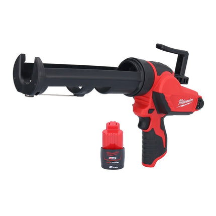 Milwaukee M12 PCG/310-201 Pistolet akumulatorowy 12 V 310 ml + 1x akumulator 2,0 Ah - bez ładowarki