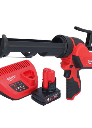 Milwaukee M12 PCG/310-401 Akku Kartuschenpresse 12 V 310 ml + 1x Akku 4,0 Ah + Ladegerät