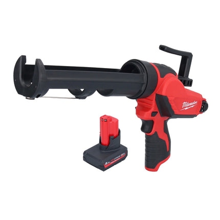 Milwaukee M12 PCG/310-501 akumulatorowy pistolet na kartusze 12 V 310 ml + 1x akumulator 5,0 Ah - bez ładowarki