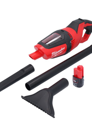 Odkurzacz akumulatorowy Milwaukee M12 HV-201 12 V + 1x akumulator 2,0 Ah - bez ładowarki