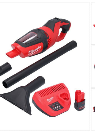 Odkurzacz akumulatorowy Milwaukee M12 HV-251 12 V + 1x akumulator 2,5 Ah + ładowarka