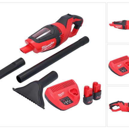 Odkurzacz akumulatorowy Milwaukee M12 HV-252 12 V + 2x akumulator 2,5 Ah + ładowarka