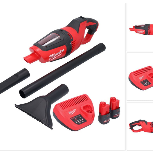 Odkurzacz akumulatorowy Milwaukee M12 HV-252 12 V + 2x akumulator 2,5 Ah + ładowarka