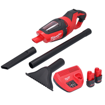 Odkurzacz akumulatorowy Milwaukee M12 HV-252 12 V + 2x akumulator 2,5 Ah + ładowarka