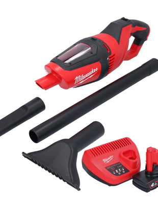 Milwaukee M12 HV-401 Akku Staubsauger 12 V + 1x Akku 4,0 Ah + Ladegerät