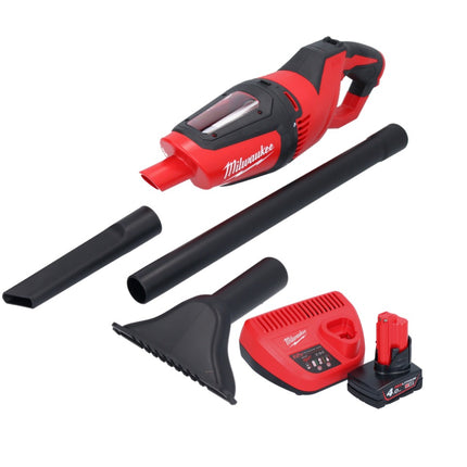 Odkurzacz akumulatorowy Milwaukee M12 HV-401 12 V + 1x akumulator 4,0 Ah + ładowarka