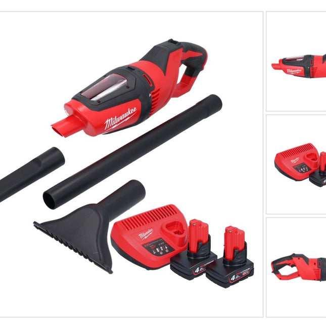 Odkurzacz akumulatorowy Milwaukee M12 HV-402 12 V + 2x akumulator 4,0 Ah + ładowarka