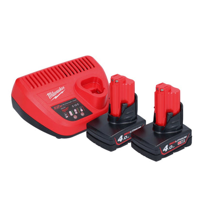 Odkurzacz akumulatorowy Milwaukee M12 HV-402 12 V + 2x akumulator 4,0 Ah + ładowarka